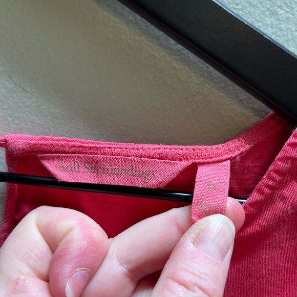 Soft Surroundings ruffled sleeve blouse size 1X - Picture 8 of 10